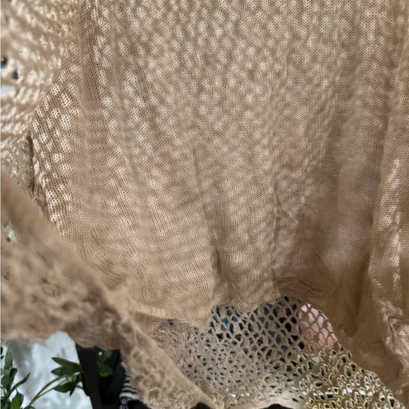 maggie monaughton Tan Relaxed Cropped Sleeveless Tank plus size 2x - Picture 4 of 7